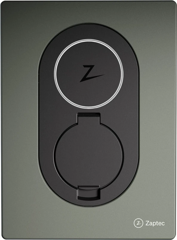 Zaptec Go UK 7kW – Smart Electric Car Charger | Works with any EV | 5 Year Guarantee | Award Winning Design | Type 2 socket with Cable Lock | 7kW single phase | WiFi | PME Detection | Moss Green - Image 1