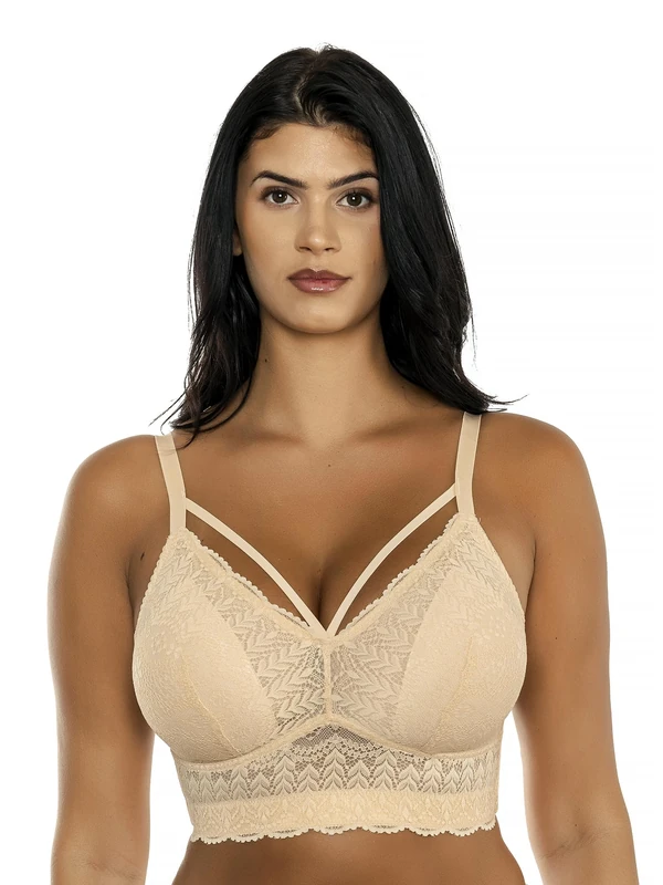 Parfait Mia Lace P5951 Women's Full Busted Lightly Padded Wire Free Bra-Bare-40GG
