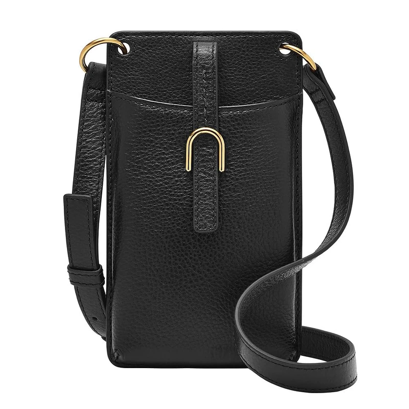 Fossil women's bag Vada, black LiteHide cell phone case for women, l: 10.2 cm, w: 0.6 cm, h: 17.8 cm, ZB1893001 - Image 1