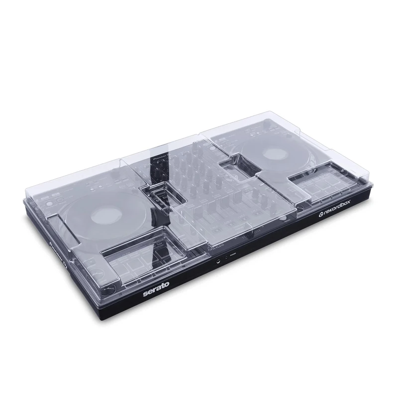 Decksaver Cover for Pioneer DJ DDJ-FLX10 - Super-Durable Polycarbonate Protective lid in Smoked Clear Colour, Made in The UK - The DJs' Choice for Unbeatable Protection