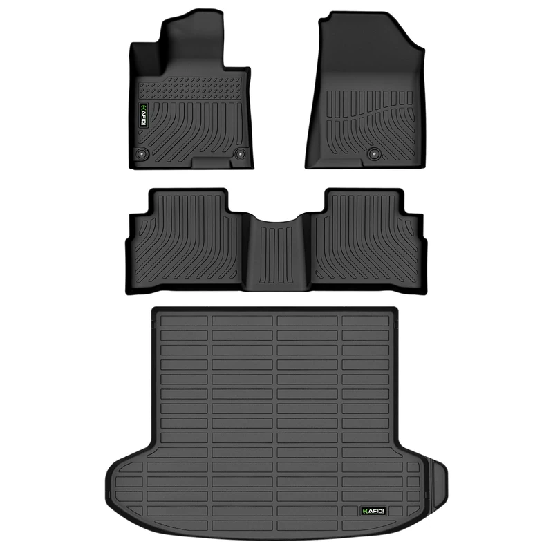HAFIDI All Weather Floor Mats & Cargo Liner Set Custom for Kia Sportage 2023 (Not Hybrid) - Black