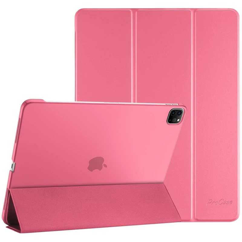 ProCase Case for iPad Pro 12.9" 6th/5th/4th/3rd Gen/iPad Air 13" (M3/M2), Cover for iPad Pro 12.9 Inch 2022 2021 2020 2018/ iPad Air 13 Inch 2025 2024, Slim Stand Hard Back Shell -Melonpink