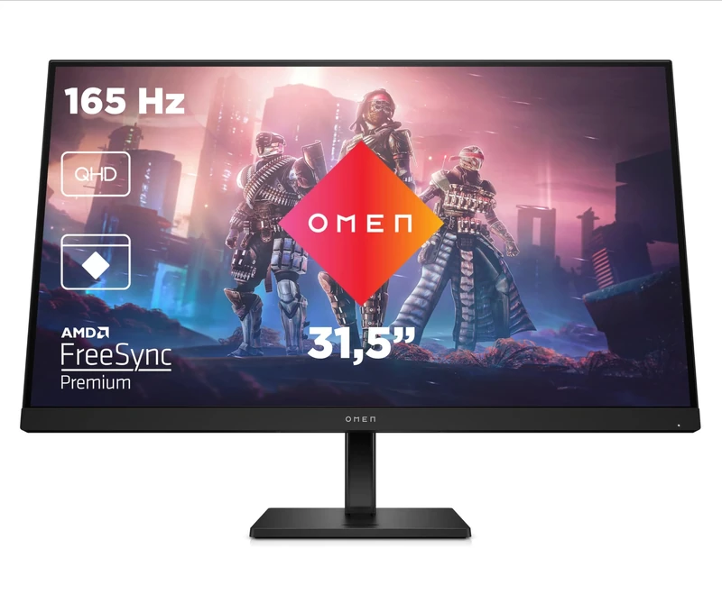 HP OMEN 32q 32" 165Hz 1ms QHD Gaming Monitor (2560 x 1440 Pixels, 16:9, Anti-Glare, Height Adjustable, HDR, AMD Freesync Premium)