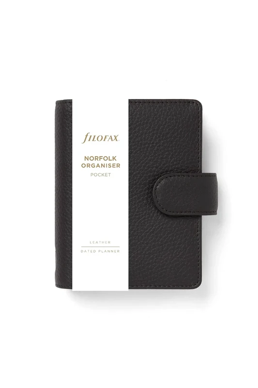 Filofax Pocket Norfolk Organiser - espresso