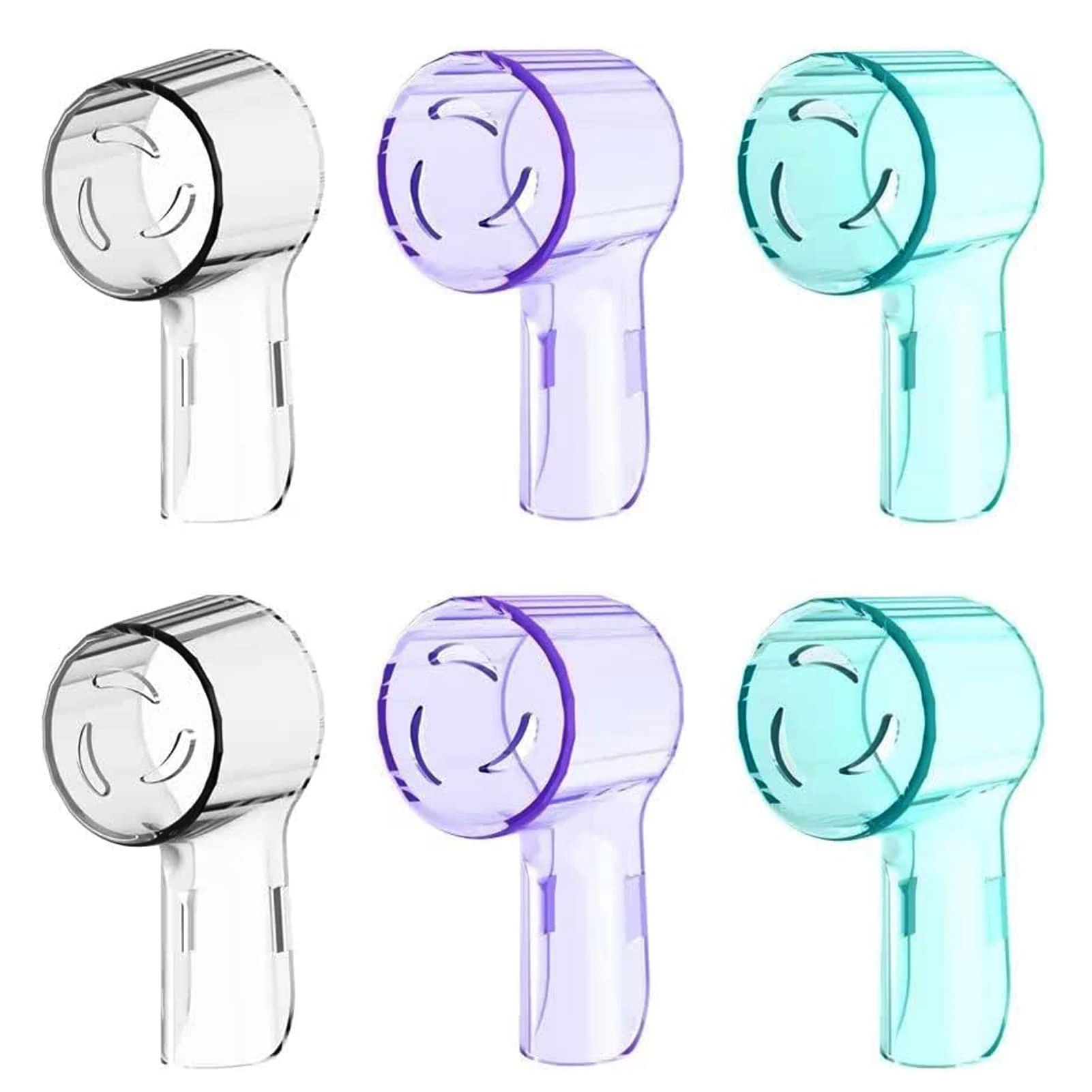 6 Pack Toothbrush Head Cover Compatible with Oral B iO Brush Heads, Fits for Oral B iO Series iO4 iO5 iO6 iO7 iO8 iO9, Pro 3, Smart 6, Genius, Dustproof Cover Cap for Travel and Family by CALLYSONIC