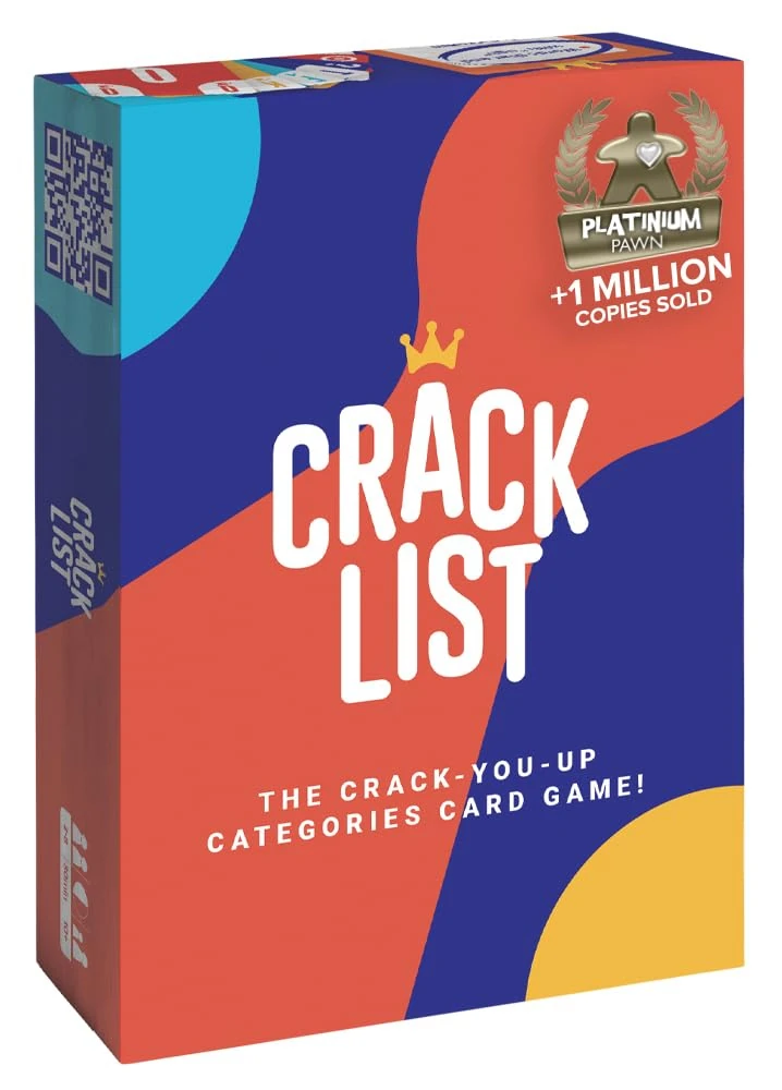CRACK LIST Card & Board Game | Fun Family Party Game for Kids & Adults | Fast-Paced Travel Game for 2–8 Players | Great for Game Night Holiday Entertainment