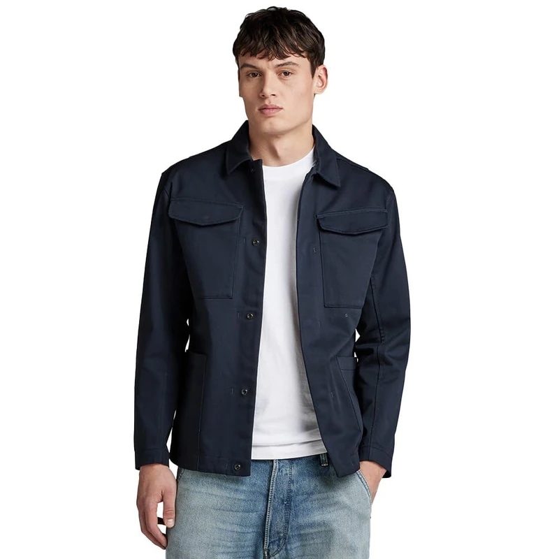 G-Star Men's Chore Overshirt, Blue (saluteD24804-C900-C742), XXL