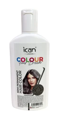 ican London Colour Your Dream Semi Permanent Hair Color 100ml (150-GRAPHITE)