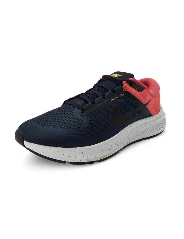 Nike Men's AIR Zoom Structure 24 Sneaker, Obsidian Bright Crimson, 11 UK