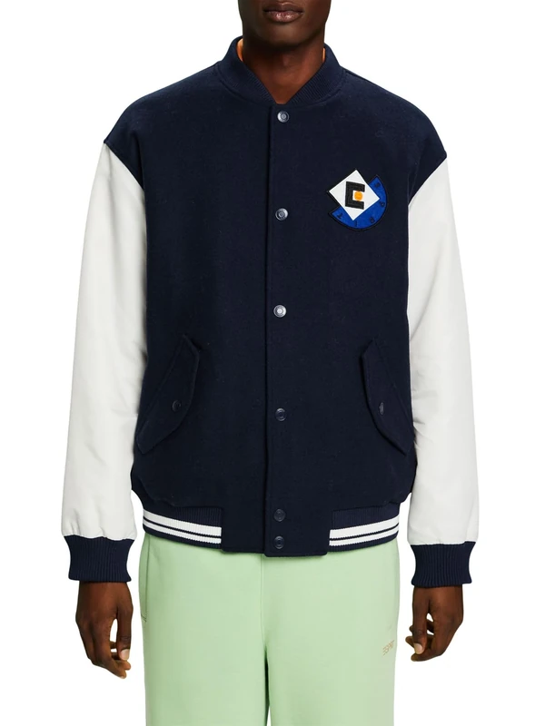 ESPRIT Men's 103EE2G312 Jacket, 400/NAVY, XXL