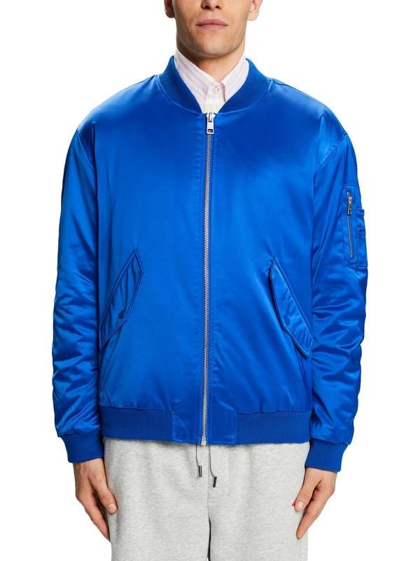 ESPRIT Men's 113EE2G304 Jacket, 410/BRIGHT Blue, L