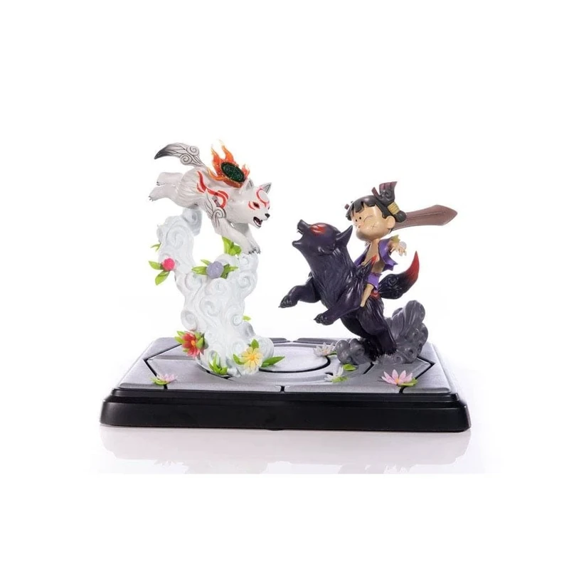 First 4 Figures Okamiden statuette Chibiterasu vs. Dark Chibiterasu & Possessed Kuni 33 cm