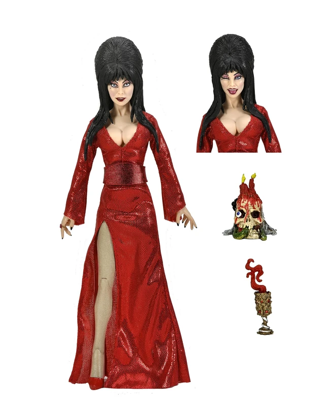 NECA - Elvira Red Fright and Boo 8" Clothed Action Figure