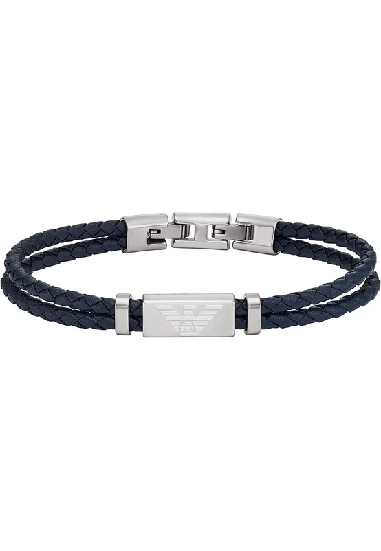 Emporio Armani Bracelet for Men, Stainless Steel ID Bracelet, Length: 196mm+15mm, Width: 19mm, Height: 9mm, EGS2995040
