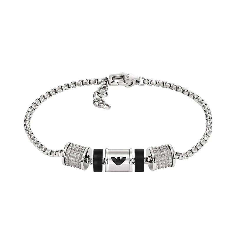 Emporio Armani Men's Stainless Steel or beaded with lobster clasp closure bracelet