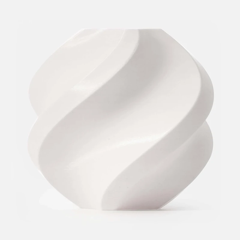 Bambu Lab 3D Printer Filament, 1.75mm PLA 3D Printing Filament Dimensional Accuracy +/- 0.03 mm, Fast Printing RFID PLA, No Warping & Tangling, 3D Print Material with Reusable 1kg Spool, White