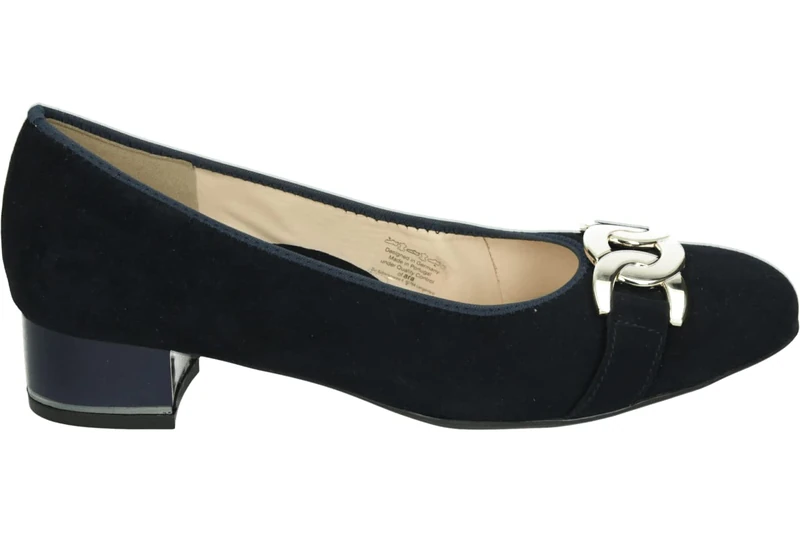 ARA Women's Flat Slipper, Blauw, 41.5 EU Weit