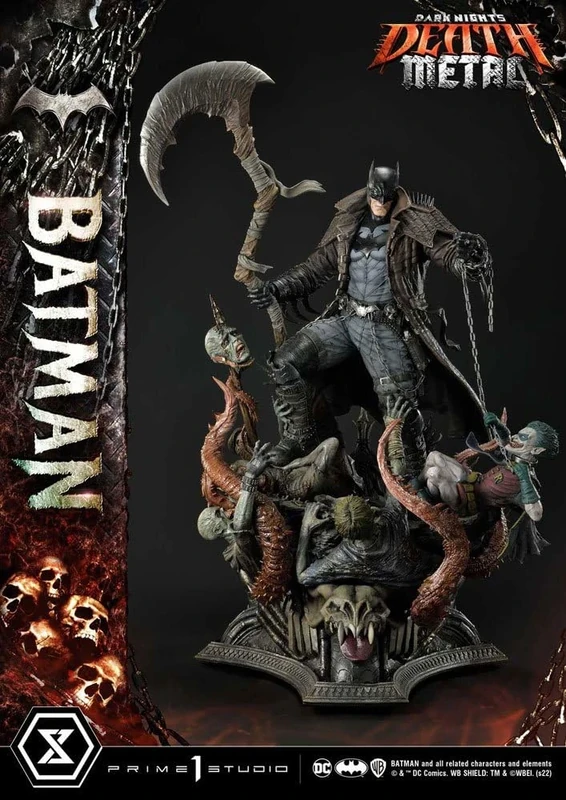 Prime 1 Studio Dark Knights: Metal Statue 1/3 Death Metal Batman 105 cm