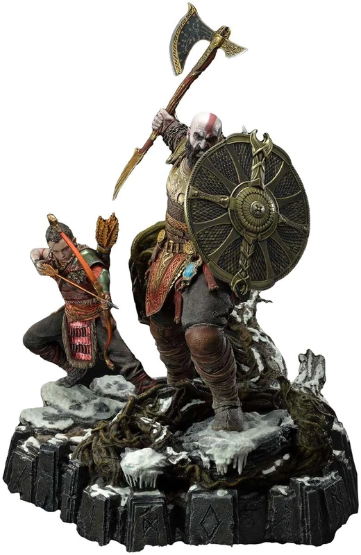 God of War Premium Masterline Series 72 cm Kratos and Atreus in the Valkyrie