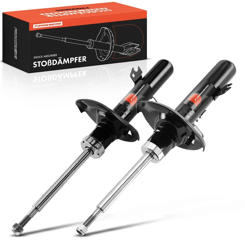 Frankberg 2x Shock Absorber Strut Front Left Right 451mm Gas pressure Compatible with C3 Picasso SH 1.4 VTi 95 1.6 VTi 120 1.6 HDi 1.6 HDi 2008-2015 Replace# 333777