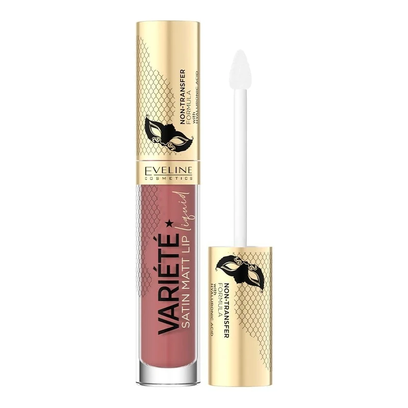 Eveline Cosmetics Variété Long-lasting Liquid Lipstick with Hyaluronic Acid - No 04 | Matte Finish & Moisturizing Formula