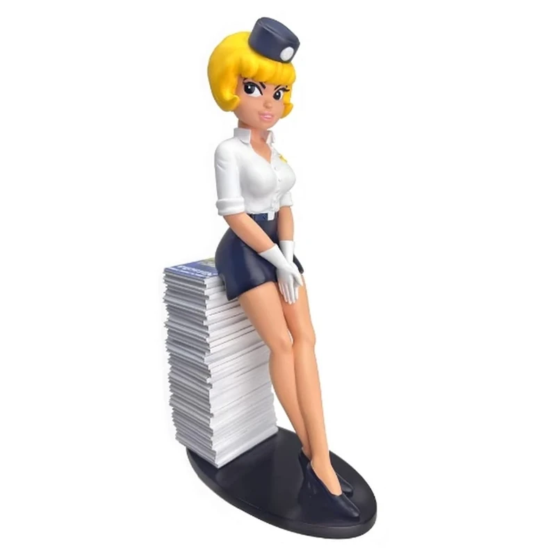 Plastoy Figurine Natacha Stack of Albums - Image 1