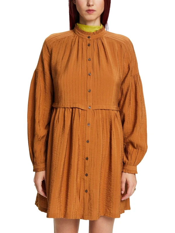ESPRIT Womens 103ee1e325 Dress, Caramel, 16 UK