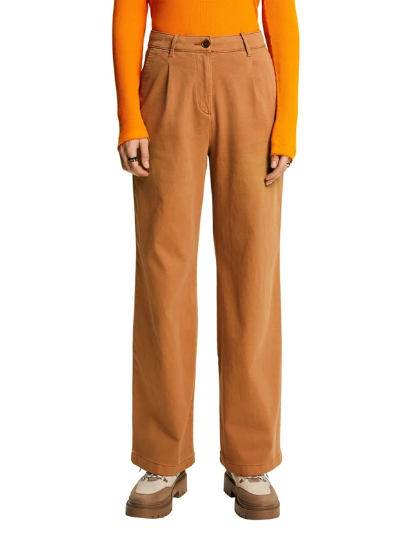 ESPRIT Women's 103EE1B319 Pants, 235/Caramel, 32W x 30L
