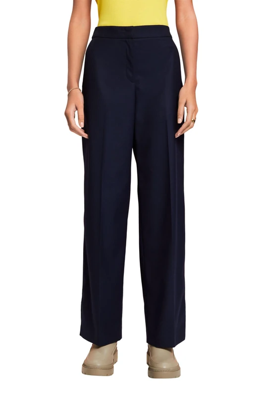ESPRIT Women's 103EE1B308 Pants, 400/Navy, 30W x 34L
