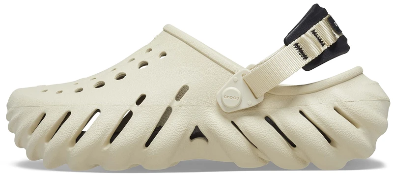 Crocs Unisex-Adult Echo Clogs, Bone/Black, 4 UK Men / 5 UK Women, 4 UK Men/ 6 UK Women - Image 1