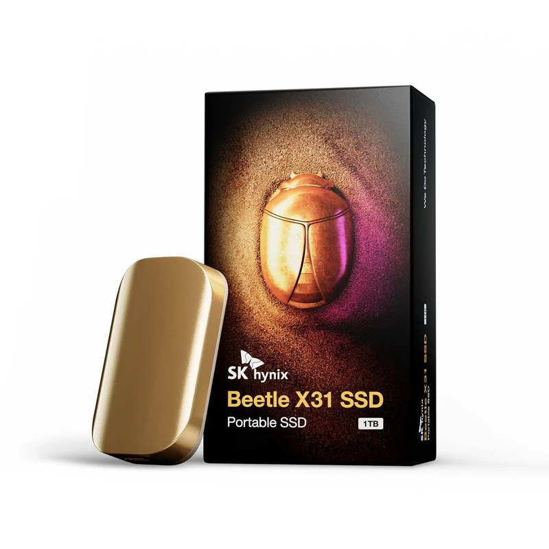 SK Hynix Beetle X31 1TB External SSD - 1050MB/s USB-C - Image 1
