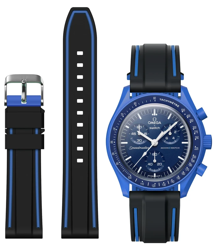 Stanchev 20mm Release Silicone Strap for Omega x Swatch MoonSwatch