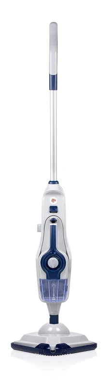 Dirt Devil DD7003 2-in-1 Manual Steam Cleaner and Floor Cleaner - 1600W with 5 Different Nozzles - Suitable for Different Floor Types - 18ft Range - Blue