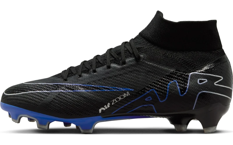 Nike Superfly Football Shoe Black/Chrome-Hyper Royal 10