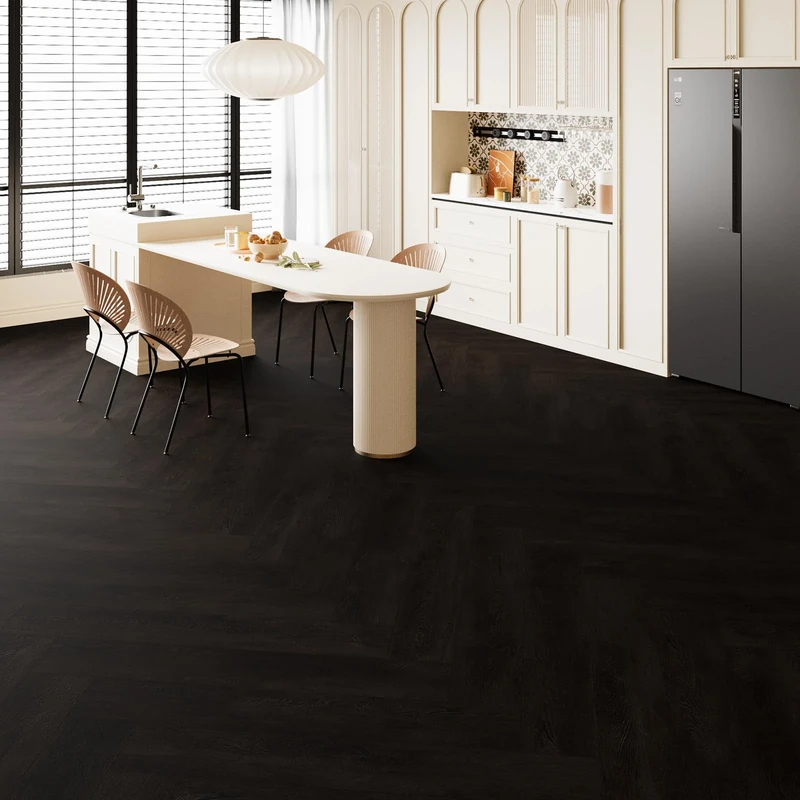 FLOREXP Vinyl Flooring - Lino Flooring with Dark Poplar Effect,Peel & Stick Floor Tiles Self Adhesive Flooring,2.0mm 36pcs Waterproof for Bathroom (5.02m²,Dark Poplar)