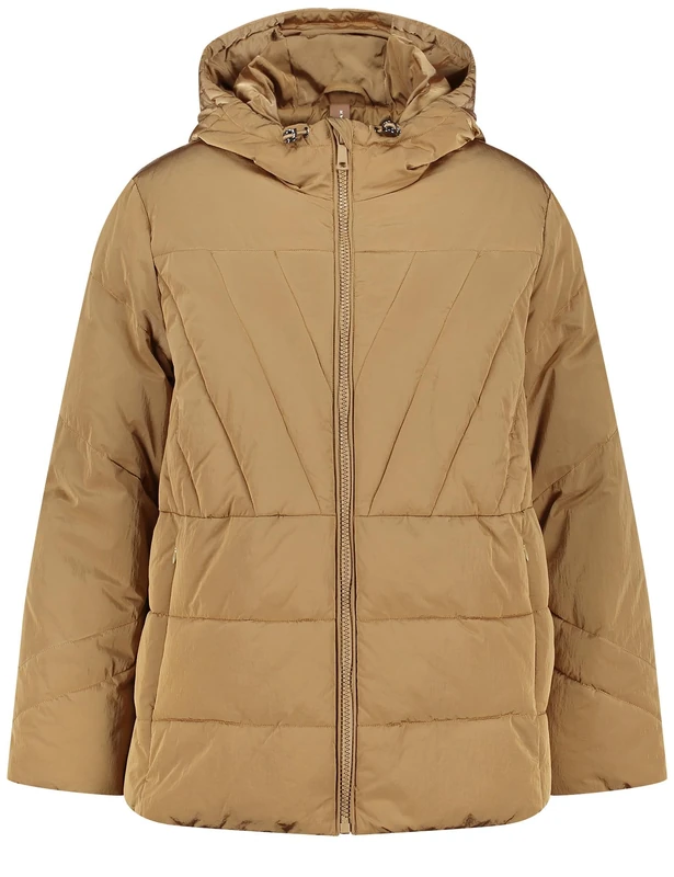 Samoon Women's 350210-21609 Puffer Jacket, Montana Green, 56 Große Größen