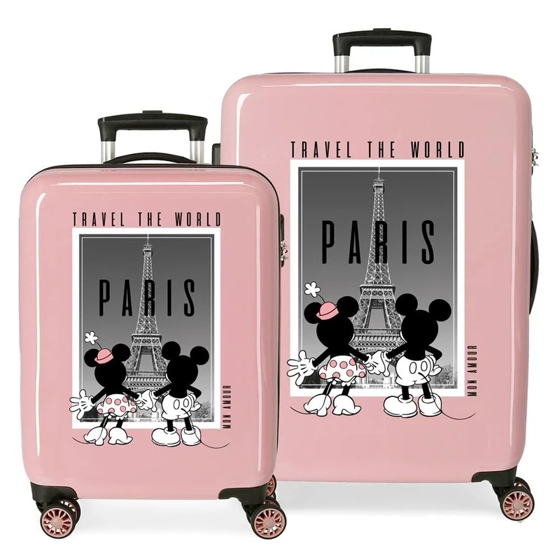 Disney Mickey & Minnie Trip to… Suitcase Set, One Size, Paris, One Size, Suitcase Set