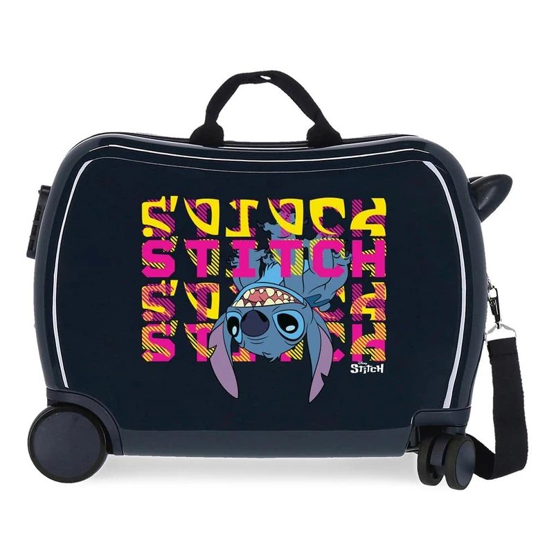 Disney Adorable Stitch Moods Cabin Suitcase Hard ABS Side Combination Lock 4 Wheels Double Luggage Hand Luggage, Down, Maleta Infantil, Children's Suitcase