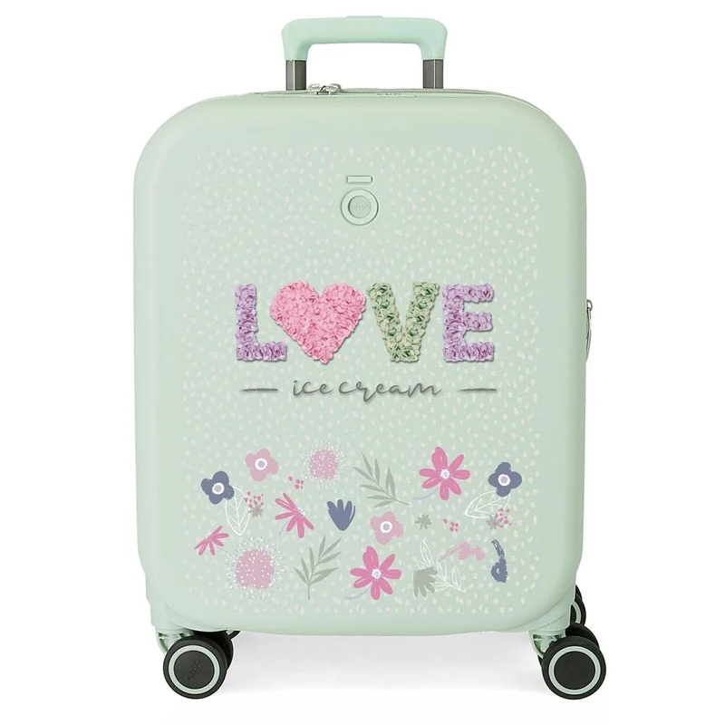 Enso Ice Cream ABS Kids Luggage TSA Lock Double Wheels Sizes, mint, standard size, Cabin Suitcase - Image 1