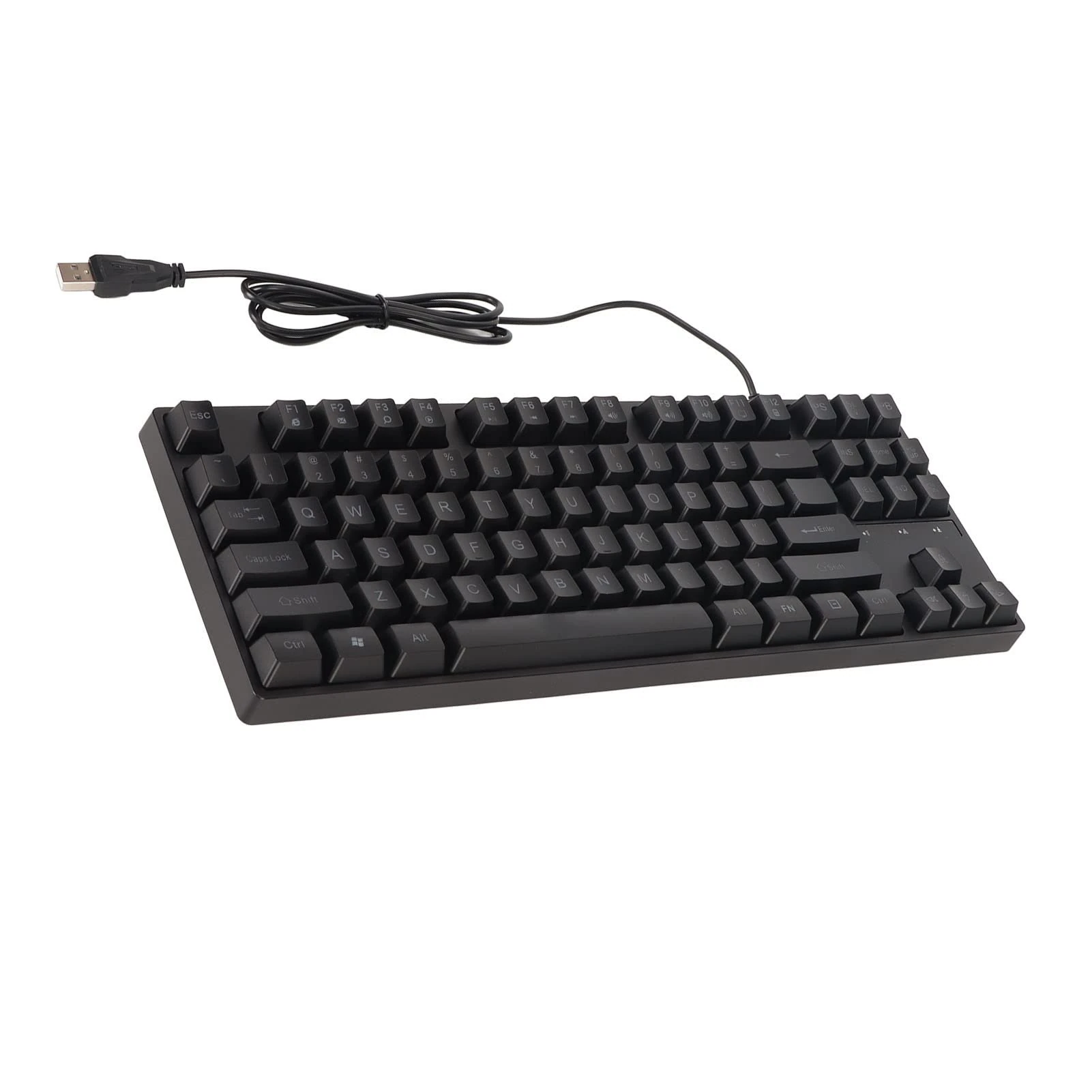 Bewinner Mechanical Gaming Keyboard, 87 Keys Compact Computer Keyboard, Ergonomic USB Wired Gaming Keyboard, Backlit Keyboard for Desktop Laptop PC