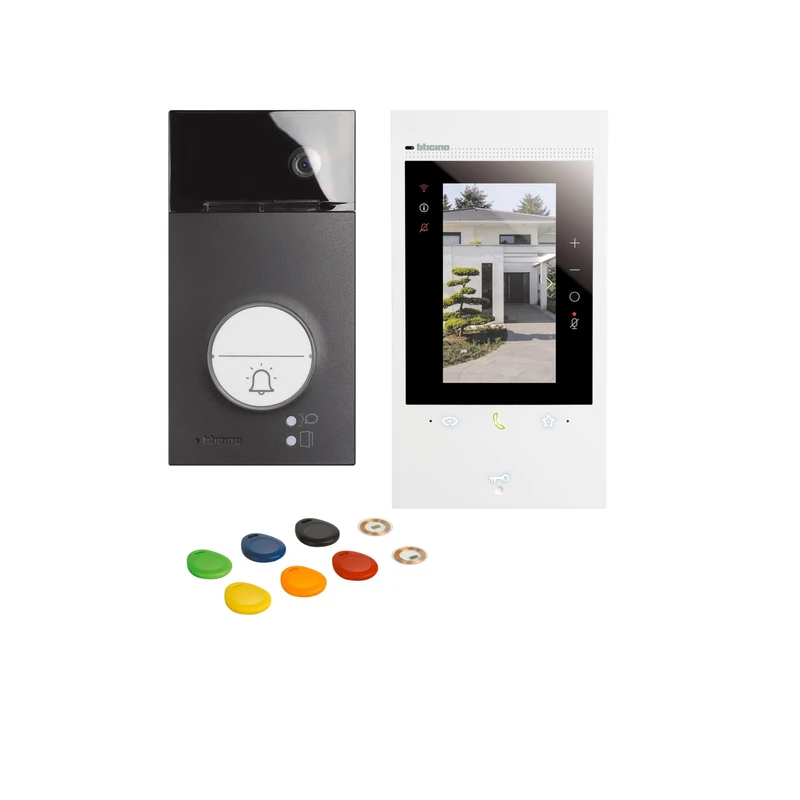 Bticino Internal Video Door Phone Connected and Outdoor Place, Class 300EOS Kit with Netatmo, Easy Installation, Compatible with Alexa