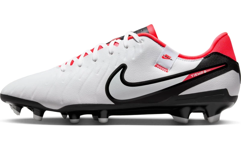 Nike Legend 10 Academy Fg/Mg Football Shoe White/Black-Bright Crimson 11