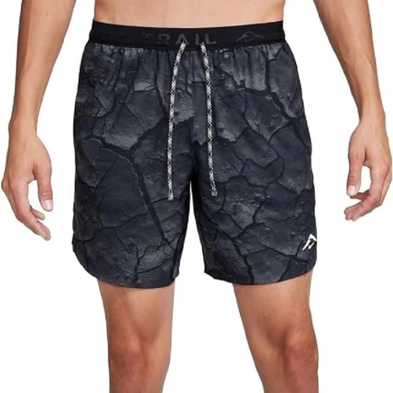 Nike Df Trl Stride 7B AOP Shorts Medium Ash/Black/Black/White XL - Image 1
