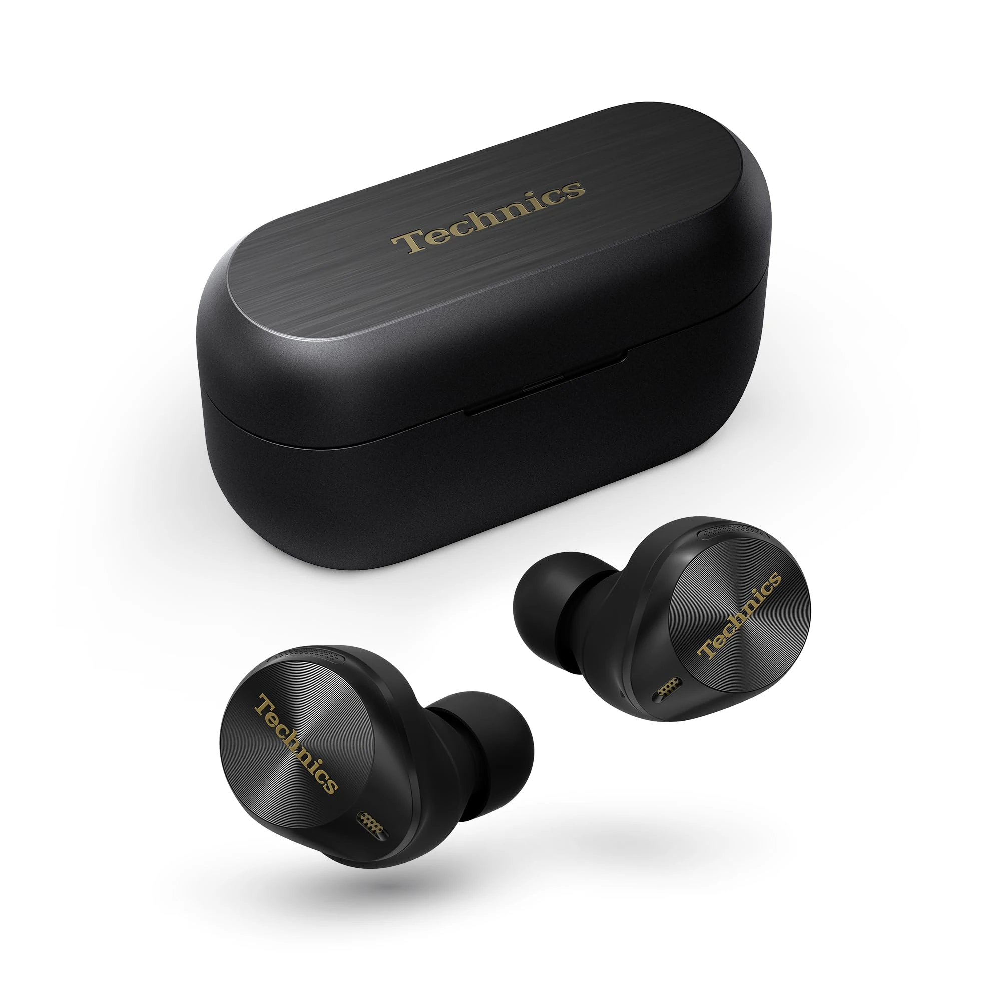 Technics EAH-AZ80E-K Wireless Earbuds with Noise Cancelling, 3 Device Multipoint Bluetooth, Comfortable In-Ear headset, Wireless Charging, Black