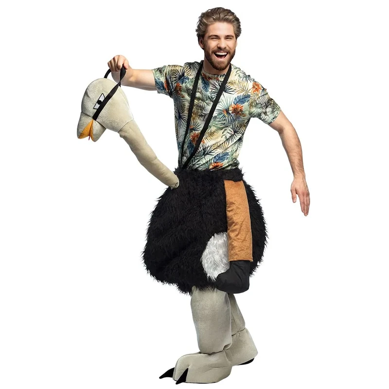 Boland 88089 Plush Ostrich Animal Costume for Men and Women Costume for Carnival and Theme Party