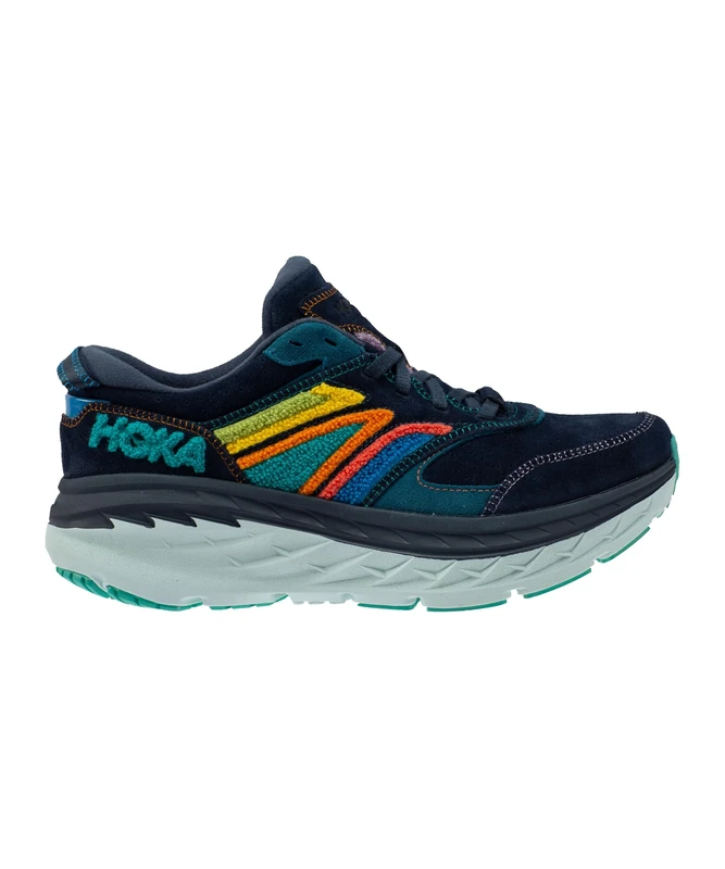HOKA ONE ONE Bondi L Embroidery, Unisex Adult Hiking Shoes, Outer Space Atlantis, 4 UK