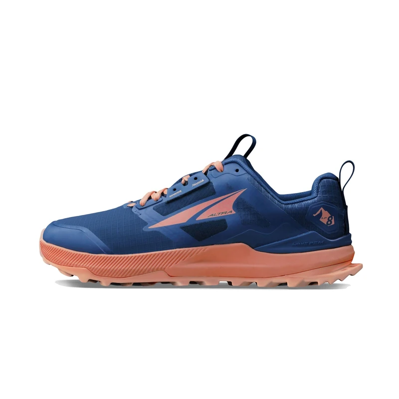 ALTRA Women's Lone Peak 8 AL0A85ND Trail Running, Navy/Coral, 5