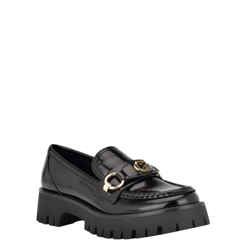 GUESS Women's Almost Loafer, Black 002, 2 UK