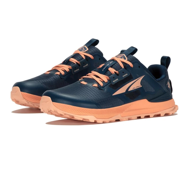 ALTRA Women's Lone Peak 8 AL0A85ND Trail Running, Navy/Coral, 9.5