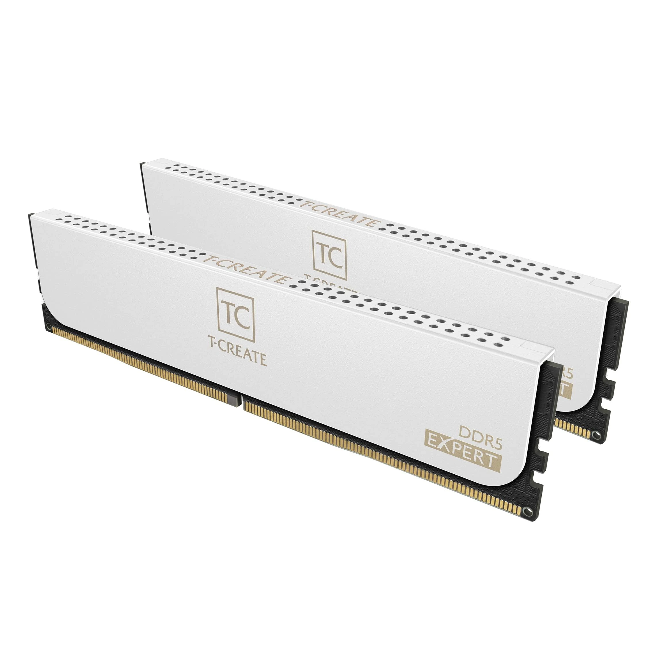 TEAMGL_PRODUCT_GROUP T-Create Expert Overclocking 10L DDR5 32GB Kit (2x16GB) 7200MHz (PC5-57600) CL34 A-DIE Desktop Memory Module Frame White - CTCWD532G7200HC34ADC01